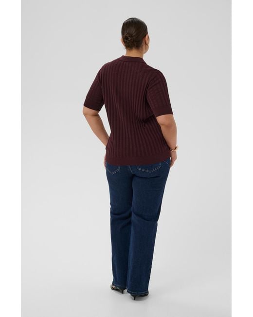 Kaffe Red Pullover Kcbirda