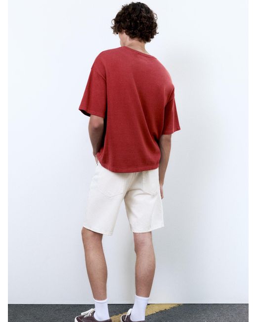 Pull&Bear Pullover in Red für Herren