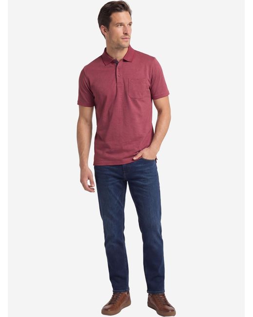 Redmond Shirt Basic in Red für Herren