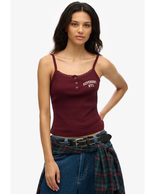 Superdry & Co Purple Top Athletic Essentials
