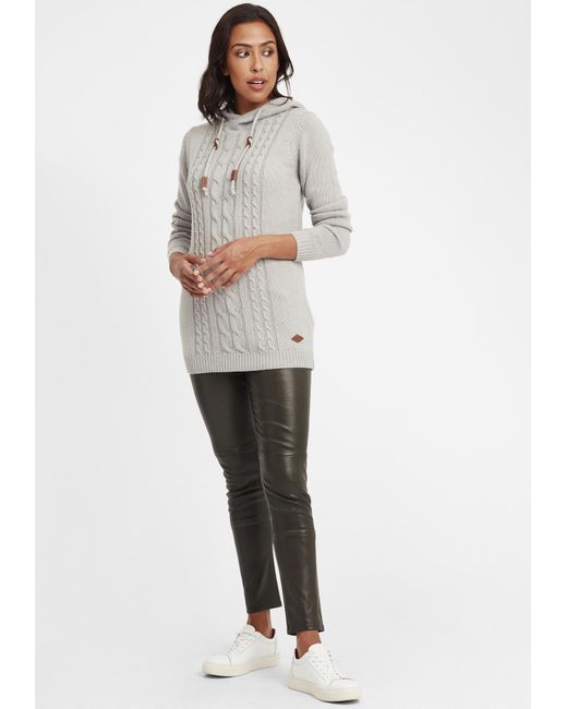 Oxmo Gray Pullover Cable