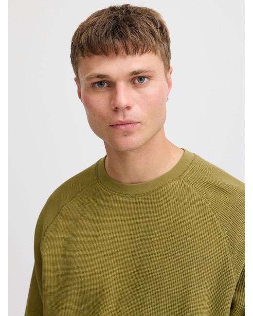 Solid Sweatshirt Marwin in Green für Herren