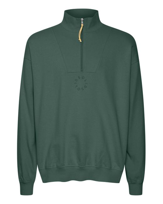 Solid Sweatshirt Ilham in Green für Herren