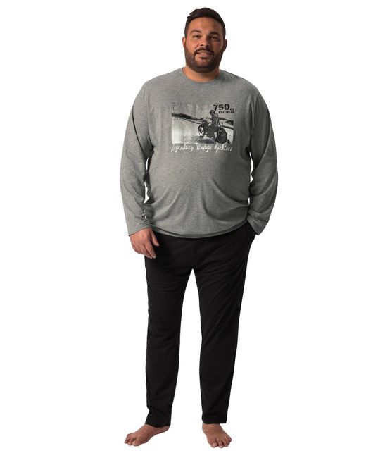 Men Plus Pyjama in Black für Herren