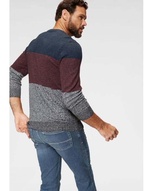 Man's World World Pullover in Blue für Herren