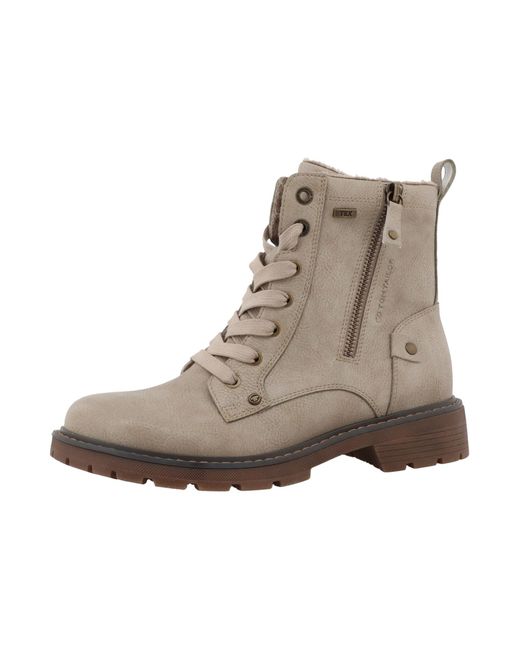 Tom Tailor Natural Schnürstiefelette