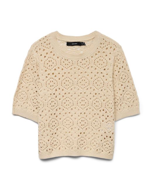 Vero Moda Natural Pullover 'Vmberry'