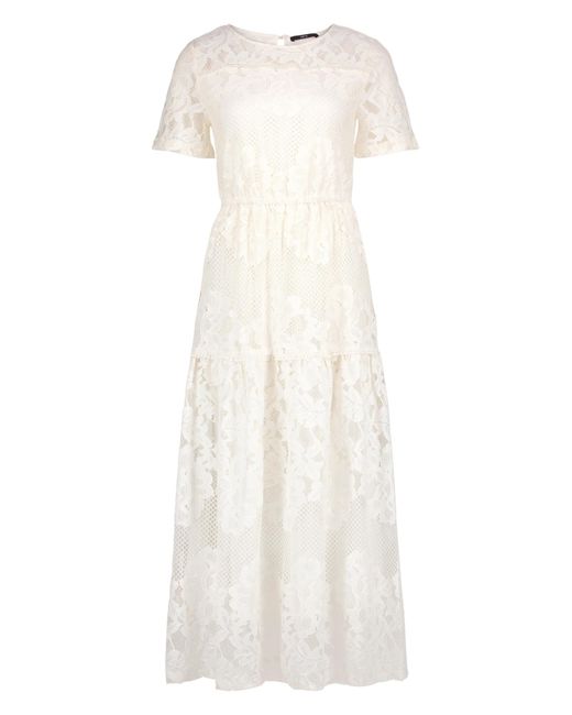 Zero White Maxikleid Kurzarm