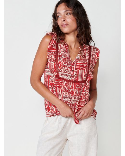 Koröshi Red Bluse