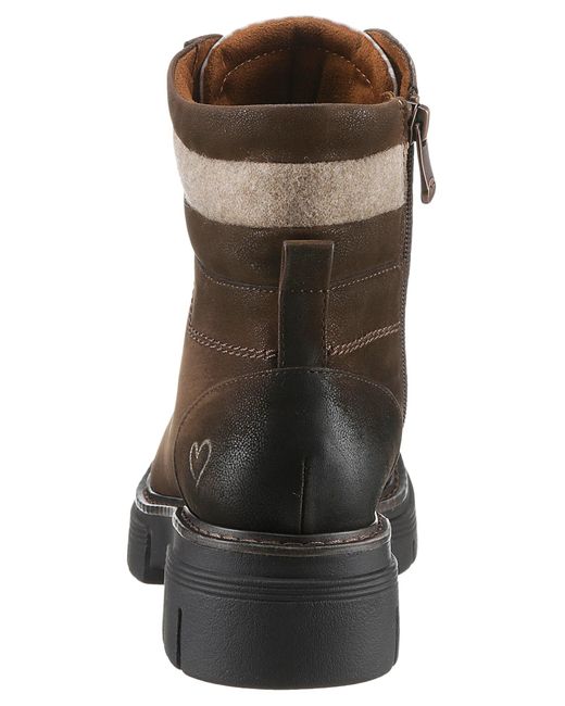 Marco Tozzi Brown Schnürboots