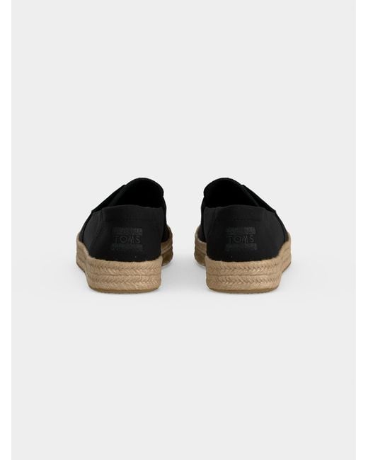 TOMS Black Espadrilles