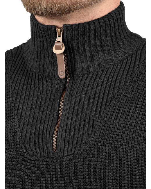 Solid Pullover Tommy in Black für Herren