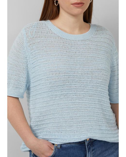 QS Blue Strickpullover