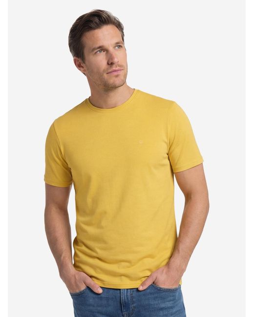 Redmond Shirt Basic in Yellow für Herren