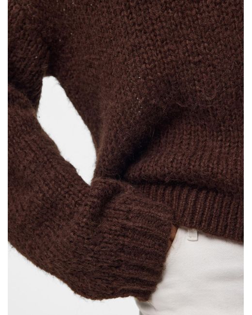 Pieces Brown Pullover Pcdorthea