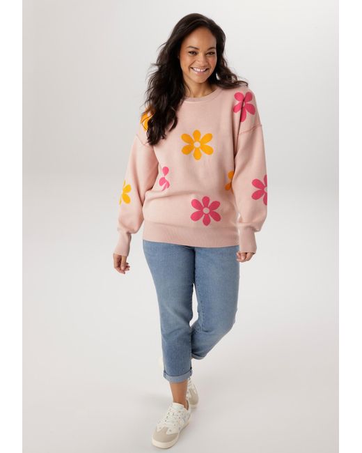 Aniston Pink Pullover