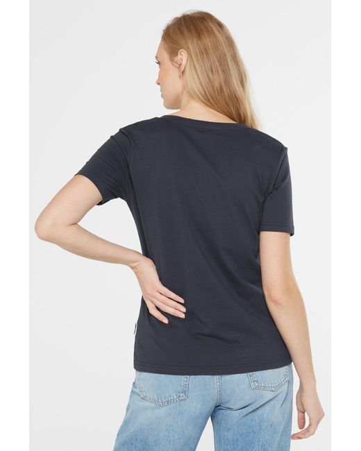 SENSES.THE LABEL Black Basic T-Shirt Ta:Vi Mit V-Ausschnitt