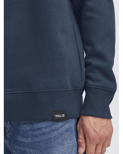 Solid Sweatshirt Sdhannes in Blue für Herren