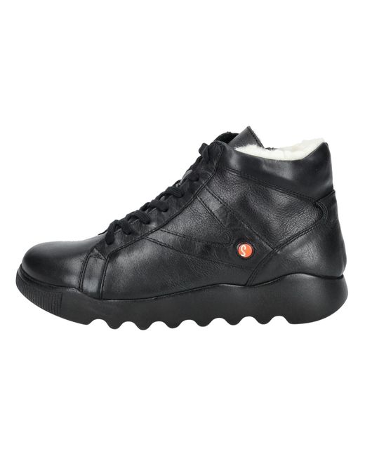 Softinos Black Schnürstiefelette