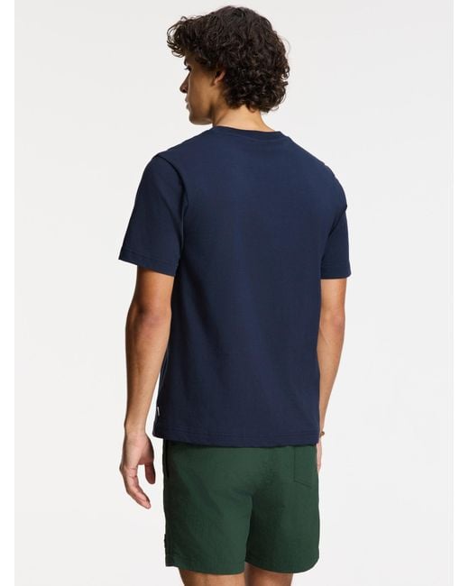 Shiwi T-Shirt Liam Tides in Blue für Herren