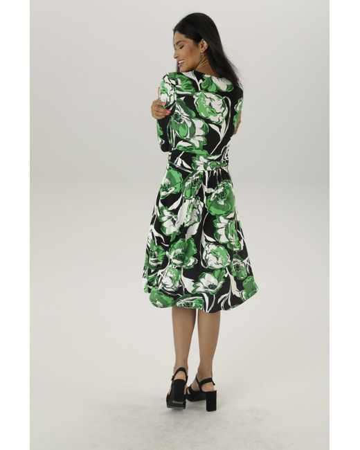 Aniston SELECTED Green Kleid