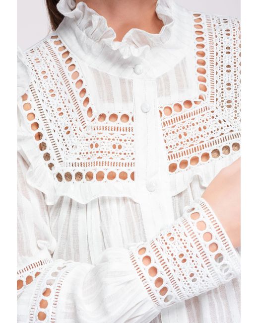 Ombre White Bluse