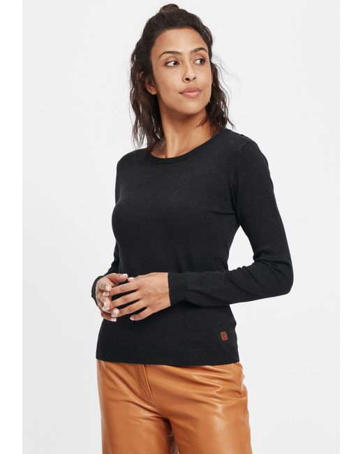 Oxmo Black Strickpullover 'edda'
