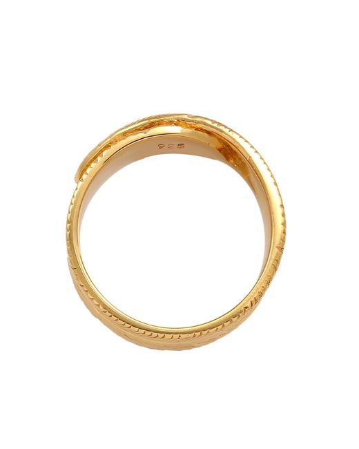 Kuzzoi Ring Feder in Metallic für Herren