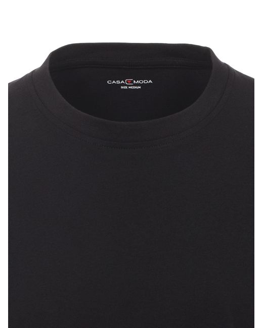 CASA MODA Shirt Basic in Black für Herren