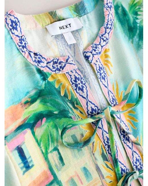 Next Blue Bluse