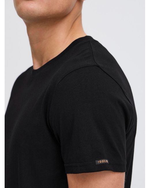 Solid T-Shirt Sdjuan in Black für Herren