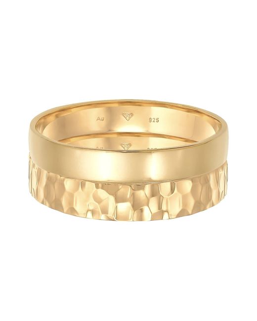 Kuzzoi Ring Set in Metallic für Herren