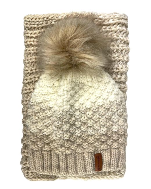 Kumixi Metallic Mütze Set: Mütze & Loop Schal
