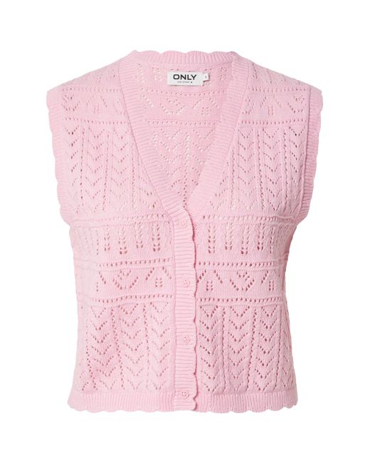 ONLY Pink Strickweste