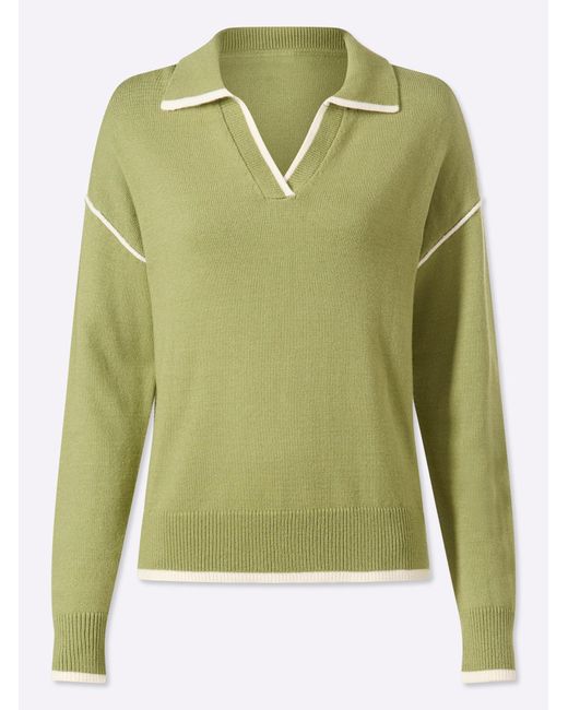 heine Green Pullover