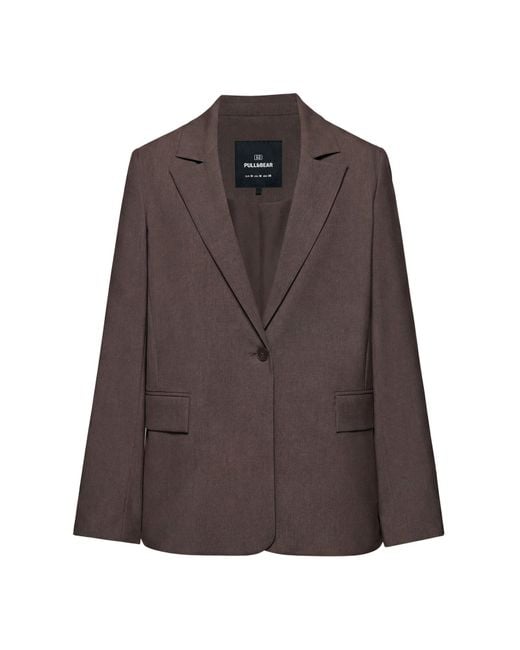 Pull&Bear Brown Blazer
