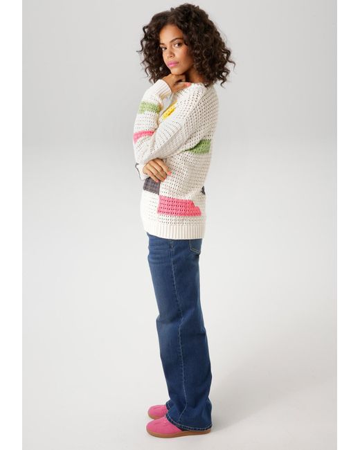 Aniston CASUAL Gray Pullover