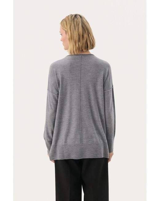 Part Two Gray Pullover Noura