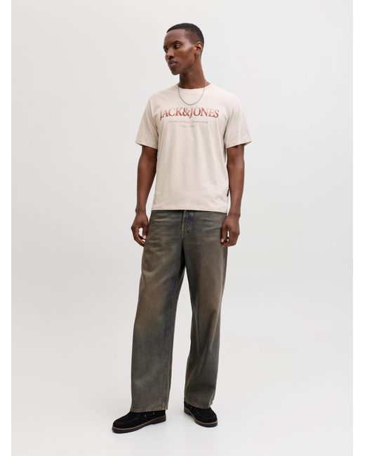 Jack & Jones T-Shirt Jjdevin Daytona in White für Herren