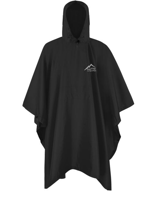 normani Regenponcho Derry in Black für Herren