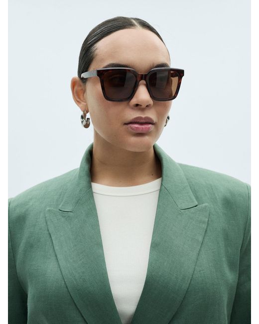 Mango Green Blazer 'Musgo'