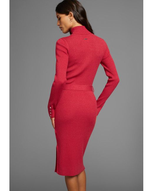 Laura Scott Red Strickkleid