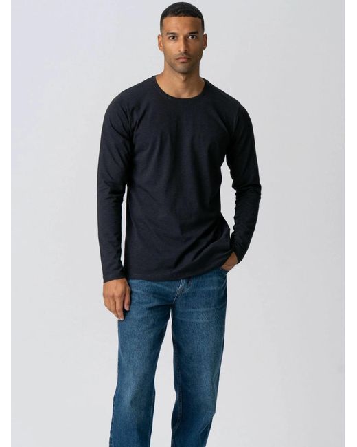 TeeShoppen T-Shirt Basic Long in Blue für Herren