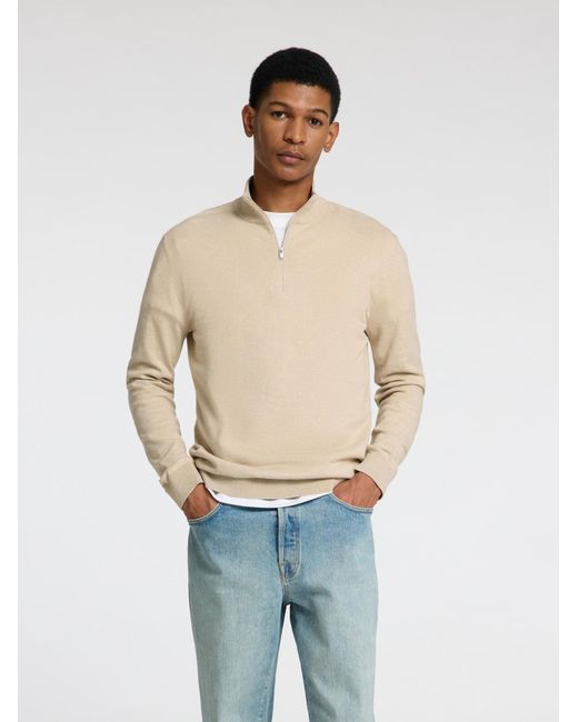 SELECTED Pullover Slhberg in Natural für Herren