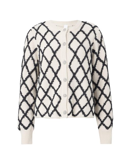 Y.A.S White Strickjacke Zigly