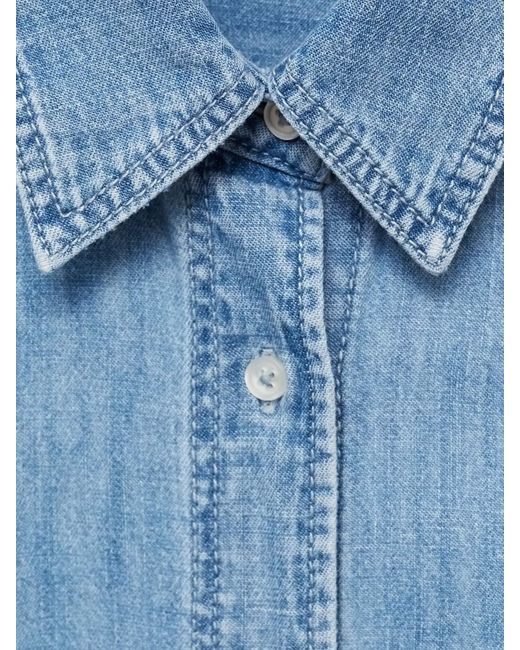 Mango Blue Bluse 'Cahuita'