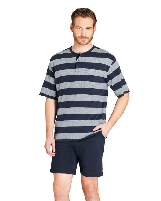 Hajo Pyjama in Blue für Herren