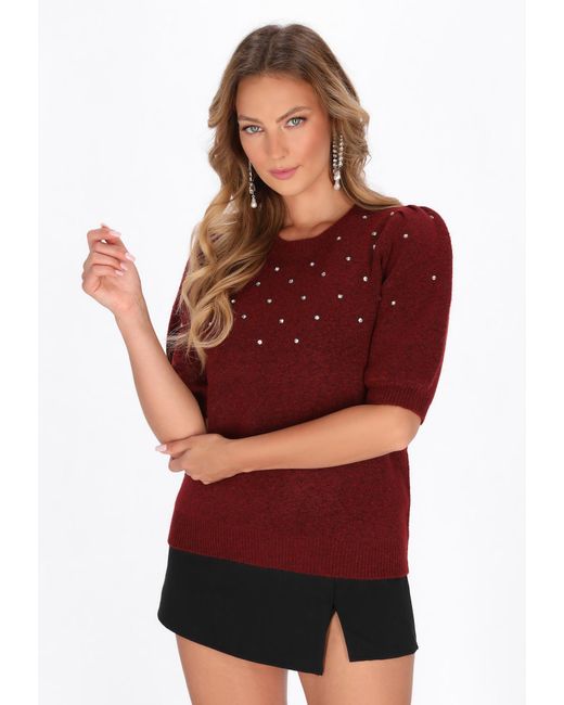 faina Red Pullover