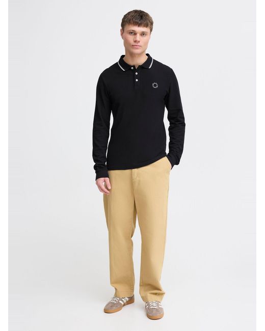 Solid Poloshirt Sdhangor in Black für Herren