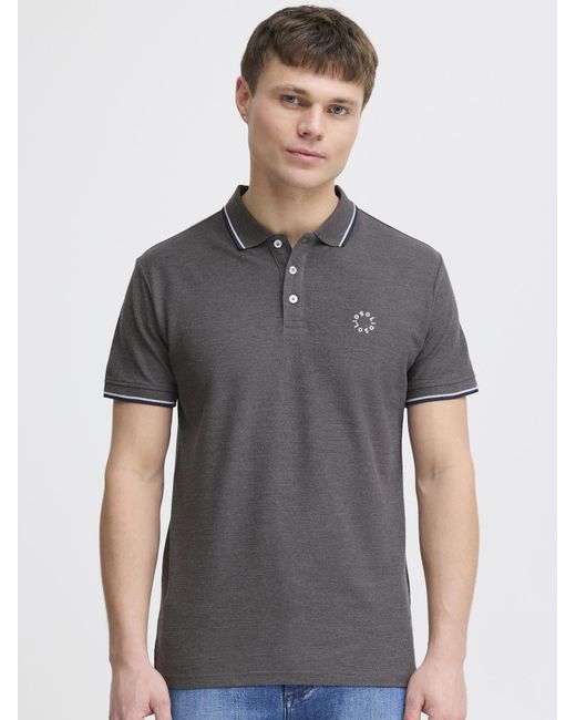 Solid Poloshirt Sdhangi in Gray für Herren